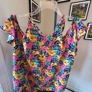 SHEIN Vibrant Floral Print Blouse